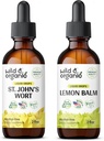 야생 & 유기농 세인트 존스 워시 테닉스 2 fl oz & Lemon Balm Tincture 2 fl oz