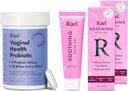 Rael Bundle - 여성용 Probiotics 보조 식품, 소화 효소, Urinary Tract Health (30 Day Supply) & Soothing Vulva Gel - pH Balance Feminine Wash (1.7 Fl Oz, Pack of 2)
