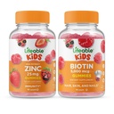 Lifeable 아연 25mg 어린이 + Biotin 어린이, Gummies 번들 - 훌륭한 타스팅, 비타민 보충, 글루텐 무료, GMO 무료, Chewable Gummy