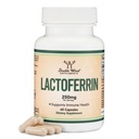 서빙 당 Lactoferrin 250mg (60 캡슐) 특허 Bioferrin Lactoferrin - 철 결핍 및 두 배 나무 보조제에 의한 면역 지원을위한 우수한 철 보충