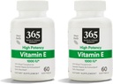 전체 식품 시장의 365, 비타민 E 높은 효능 1000 Iu, 60 Softgels (패킹 2)