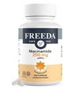 Freeda Niacinamide - 비타민 B3 Niacinamide 250 mg - 채식주의자 아니 홍신 공식 - B3 비타민 Niacinamide 보충교재 - Niacin 홍신 자유로운 Niacin 보충교재 비타민 B3 니코틴아미드, 500 캡슐