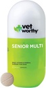 개를위한 Vet Worthy 수석 Multivitamin Chewable - 산화 방지제 및 영양 지원 - 매일 지원 - 필수 비타민, 미네랄, & 효소 - 개를위한 간장 풍미 Chewable - 60 정제