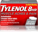 Tylenol 근육을 위한 8 시간 근육 Aches & 고통 Acetaminophen 정제 & 합동 고통, 100 ct