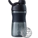 BlenderBottle SportMixer Shaker Bottle Perfect for Protein Shakes and Pre Workout, 20-Ounce, 블랙