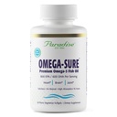 Paradise Herbs Omega-Sure, Omega-3 농축물, 프리미엄 생선 기름, DHA, EPA, Vegan, 비 GMO, 글루텐, 60 카운트 채식 Softgels