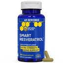 Resveratrol 보충교재 - 250mg Trans-Resveratrol & 10mg Trans-Pterostilbene - 200mg 빨간 포도주 추출물을 가진 산화 방지제 보충교재 - 여분 힘 노후화 지원 - 60 일본 Knotweed 캡슐