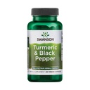 Swanson Turmeric & Black Pepper - 유기 관절 건강, 심장 건강, 소화, & Liver 지원 보충교재 - 향상된 Bioavailability & 흡수를 위한 자연적인 공식 - (60의 Veggie 캡슐)