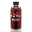 Kiva Organic Black Seed Oil - 매우 높은 3X Thymoquinone (TQ), 냉간 압력, 100 % 터키 Nigella Sativa Seed Oil, 모든 자연 비 GMO 보충 - Vegan, 8 oz (235 ml) 유리 병
