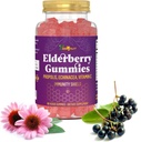 Elderberry Gummies 비타민 C, Echinacea, Propolis - 아이를 위한 면역 지원 거미, 성인 - Sambucus 검정 Elderberry 추출물 면역 부스터 (90 조사)
