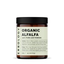 Erbology Organic Alfalfa Powder 3.2 oz - 45 서빙 - Bone 및 Gut Health 지원 - 비타민 A, 칼슘 및 철에 풍부 - 농장에서 안정적으로 Sourced Straight - 작은 배치 - Vegan - GMO-Free