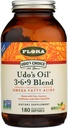 Flora Udo's Oil 3-6-9 Blend - 유기 코코넛, Flax Seed Oil & More - 180 채식 Softgels 함유