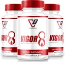NutraRize (3 팩) Vigor 8 남자, Vigor 8 알약 남성 강화 공식, Vigor 8 보충 테스트 부스트, Vigor8 체력 부스터 리뷰 Horny Goat Weed Tongkat Ali (180 캡슐)