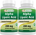 최고의 자연 알파 Lipoic 산 200 Mg 120 캡슐 (120 개)