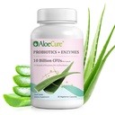 AloeCure 매일 Probiotics 10 억 CFU 소화 지원 8 Strains, 6 Prebiotics & Enzymes - 여성 및 남성을위한 Bromelain과 소화 보충 - Gut 지원, 소화 완화, 30 캡