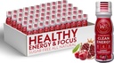 Wholesome Organics - Sugar Free Energy Shots Extra Strength Natural & Healthy Energy Drinks - 식물 기반 에너지 보충제 w / 비타민 B12 Lion 's Mane & Yerba Mate - Cherry Pomegranate 풍미 48 팩