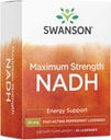 Swanson 최대 힘 NADH - 뇌 건강 및 에너지 지원을 촉진하는 빠른 행동 Peppermint Lozenges - 비타민 B3 Coenzyme 싸움 피로를 돕기 - (30 정제, 20mg 각각) 1 팩
