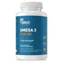 Tobias Omega 3 물고기 기름, 봉사 당 800mg EPA 600mg DHA를 가진 2000mg 세겹 힘, 물고기 기름 Omega 3는 심장, 뇌 & 면역 지원, 60 Softgels, 30의 서빙을 위한 보충 교재를 보충합니다