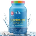 Keto Vitals Electrolyte 캡슐 | 원래 Keto Electrolyte 알약 보충 | 하이드로 션 용 소금 전해질 정제 | Calorie-Free | Carb-Free KetoVitals Electrolyte 캡슐