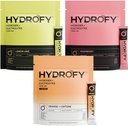 Hydrogen + Electrolytes 음료 혼합 라즈베리, 오렌지 + 카페인, 레몬 라임 번들 75 서빙 | 분자 수소 (H2), 나트륨, 칼륨, 마그네슘 및 칼슘을 가진 우량한 Hydration 소포