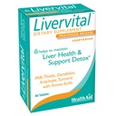 HealthAid LiverVital – 우유 이틀, 다델리온, 심황 & Artichoke Plus Methionine, Choline & Inositol과 함께 한 번 매일 초본 간호 지원 | 채식주의, 60 정제