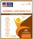 Men and Women 용 Shine Turmeric Curcumin Topical Patch에 라이브 - 30 일 공급 - 미국 제작