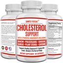 콜레스테롤 낮추는 보충교재 그 일, 낮은 높은 콜레스테롤, Triglyceride, LDL & 절상 HDL 자연적으로, 마늘, 식물 Sterols, Niacin, Guggul, 60 Ct를 가진 심장 건강한 자연적인 캡슐