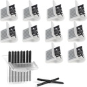 (80 PC) Phonak, Hearing Aid 왁스 여과기 Resound, Widex 및 Unitron, Hearing Aids 교체 부분 청소 장비 부속품 공구 (10 팩)를 위한 Hearing 원조를 위한 Cerustop 왁스 감시 여과기