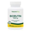 자연 플러스 Biorutin 1000 mg - 90 정제 - Bioflavonoid & Rutin Complex - 지원 관 기능 및 순환 - 채식주의, 글루텐 무료 - 90 서빙