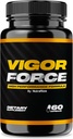 NutraRize Vigor Force for Men, 고성능 남성 캡슐, 전체 건강 및 웰빙을위한 모든 자연식 보충교재, 공식 알약 50 리뷰 (60 캡슐)