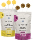 MommaBear Organic All Natural Motion Sickness and Throat Relief Lollipops Get Well Soon Pack | 성인, 임산부 및 아동용 Throat Soothing & Nausea Calming Honey Lollipops | 2 번의 팩