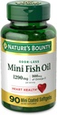 자연의 Bounty 소형 물고기 기름, 1290mg의 Omega-3, 90 Softgels의 900mg