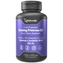 Naturalis Evening Primrose Oil (1300mg) | 뉴질랜드 100% 천연 소재 | 비 GMO, Soy & Gluten Free, Zero Filler | 60 Softgels