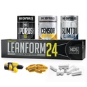NDS 영양 최대 힘 체중 감소 - 식욕 및 에너지 부스터 - 글루타민, L 카르니틴 및 CLA (LipoRush XT 60 캡슐, Censor 90 Softgels 및 슬림 토스 90 캡슐)