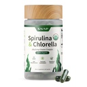 황급한 보충물 유기 Spirulina와 Chlorella - 에너지와 면역 지원을 위한 단백질 부유한 파란 녹색 조류 Superfood 보충교재, 120 채식 캡슐 (30의 서빙, 1 달 공급)