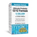자연적인 요인 궁극적인 Probiotic 12/12 공식 - Probiotics를 가진 소화 건강 지원 보충교재 - 면역력 & Gut 건강 지원 보충교재 - 60 채식 캡슐 (60의 서빙)