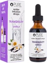 Pure Inventions Tranquility - Relaxation - 바닐라 및 차모마일 - 물 주입 드롭 - 설탕, 칼로리 또는 인공 감미료 - 60 인분 - 2oz