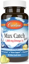 Carlson - 대의 최대 캐치 미니, 1000 mg 오메가-3s, 뇌 건강, 비전 지원, 무드 건강, 60 Softgels