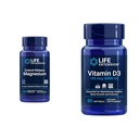 수명 연장 연장 연장 지도 마그네슘 연장된 건강 지원 & 비타민 D3 5000 IU 125 mcg 뼈, 두뇌 & 면역력 - 60의 캡슐 & 60의 Softgels