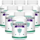 Orgabay Liposomal Quercetin Phytosome 1600 mg, Bromelain 200mg, Zinc 30mg, 비타민 C 심황 40 mg, 가장 높은 흡수, Quuercetin Complex, 360 Softgels