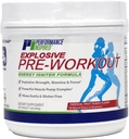 성능 Inspired Nutrition PreWorkout Powder - 모든 자연 - G-Free & Vegan Formula - Citrulline - Nitrosigine - Green Tea - Arginine - Beta Alanine - 열대 과일 펀치 - 32 서빙