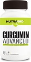 NutraBio Curcumin 고급 소화 및 관절 지원 단지, 60 야채 캡슐