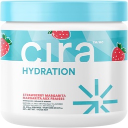 Cira Hydration Powder (45 서빙) - 탈수 완화 및 복구를위한 Himalayan 소금과 Electrolyte 음료 혼합 - Strawberry Margarita