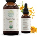 HerbEra Calendula B60 USDA 유기 Tincture | 알코올 무료 추출, 고순도 초본 드롭 | 인증 유기 Calendula (Calendula Officinalis) 건조 꽃 (2 oz)