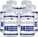 연구 검증 된 가스 및 bloating - 가스 구축을 강화하는 지속 가능한 근육을 휴식 - Artichoke Powder, Ginger, Peppermint Leaf Powder - 360 캡슐 - Vegan