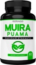 Muira Puama Root Extract 1000mg for Men and Women - Premium Capsules - 60 Count - Zero Fillers - Third Pary Tested - 글루텐 무료 및 비 GMO - USA Made - 품질 보증 - 효능 및 순도 테스트