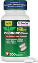 GenCare - 아스피린 (NSAID)와 두통 구호 Acetaminophen & Caffeine (300의 모자) 가치 팩 | 머리 고통, 근육 Aches, 뒤 고통 & 몸 | 일반적인 ExcedrEn 여분 힘