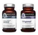 생활의 질 Kinoko 플래티넘 AHCC 750 mg 및 Oligonol Lychee 추출물 - 면역 지원, 건강한 시효를 위해