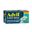 Advil Liqui-Gels Minis Pain Reliever와 Fever Reducer, 통증 완화를위한 Ibuprofen 200mg 성인을위한 통증 의학 - 160 액체 채워진 캡슐