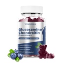 Glucosamine Chondroitin Gummies MSM & Elderberry 여분 힘 - 합동 지원, 성인, 남자 & 여자 무기물, coenzyme Q10, DHA- 60 블루 베리 Gummies를 위한 산화 방지제 면역성이 있는 지원 보충교재